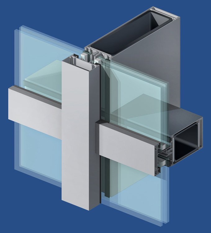 Carlos aluminum curtain wall Aluminum Curtain Wall image1